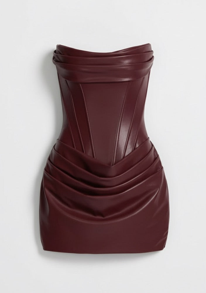 The Asiya Leather Dress