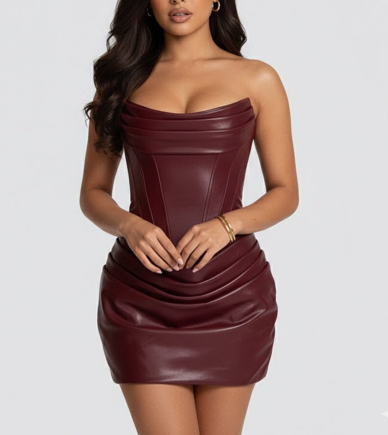 The Asiya Leather Dress